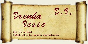Drenka Vesić vizit kartica